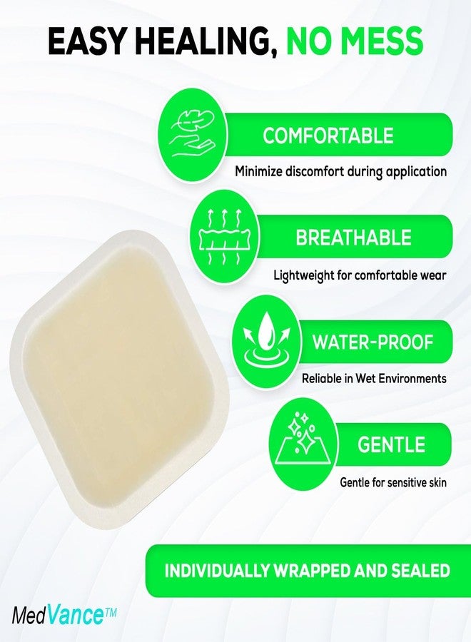 MedVance Hydrocolloid – Bordered Hydrocolloid Adhesive Dressing, 6"x6" Box of 5 DRESSINGS - Image 4